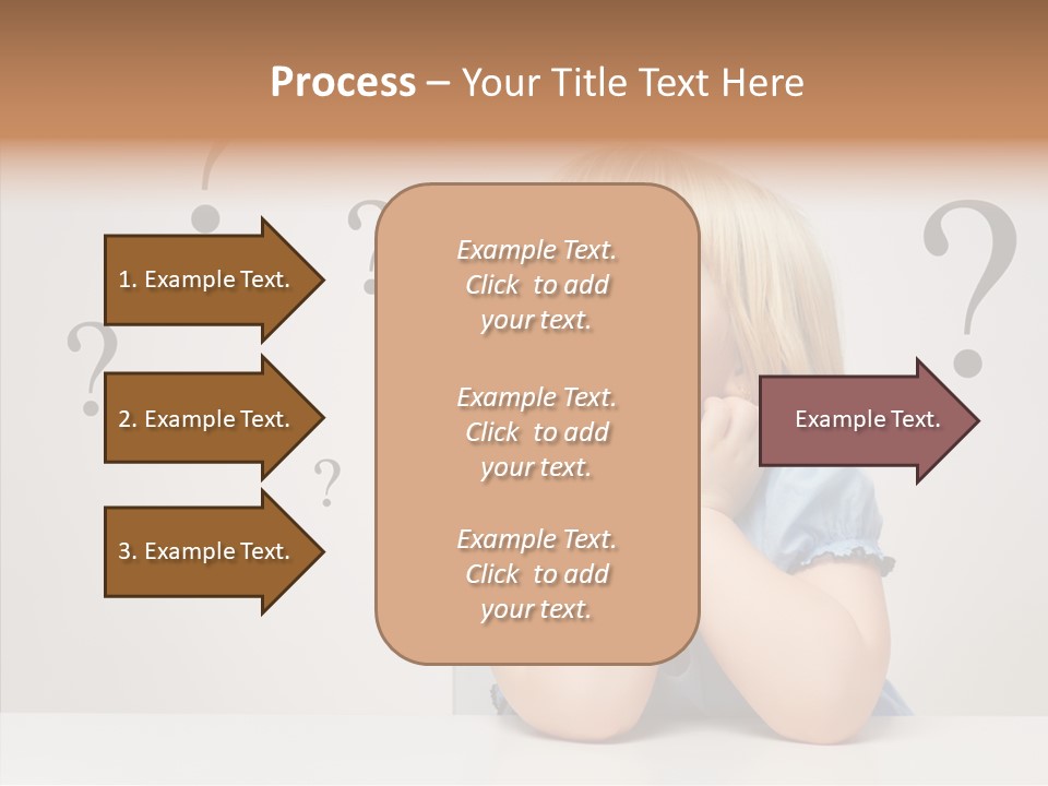 Uncertain Girl People PowerPoint Template