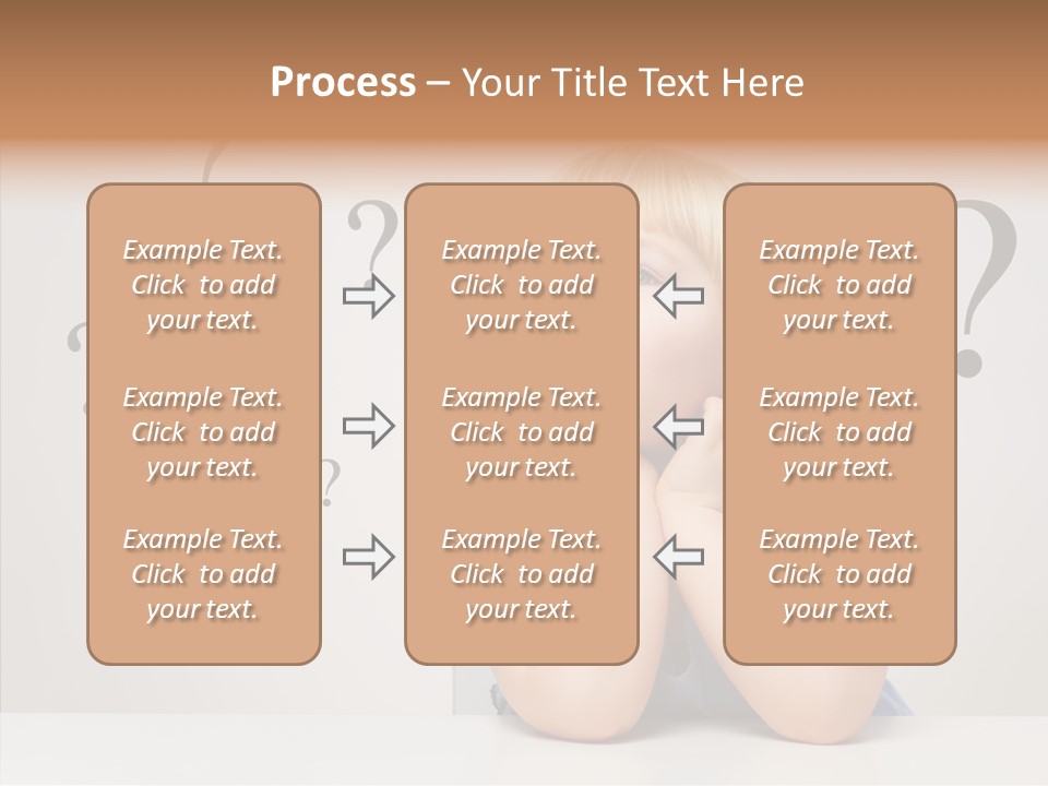 Uncertain Girl People PowerPoint Template