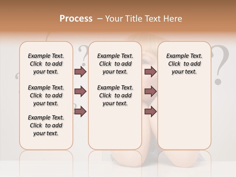 Uncertain Girl People PowerPoint Template