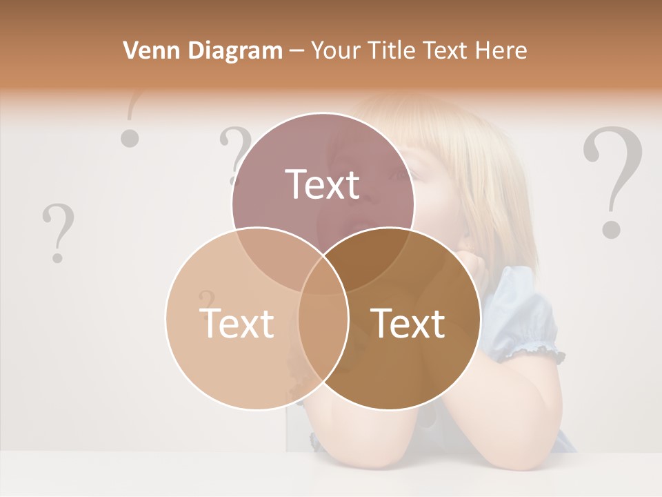 Uncertain Girl People PowerPoint Template