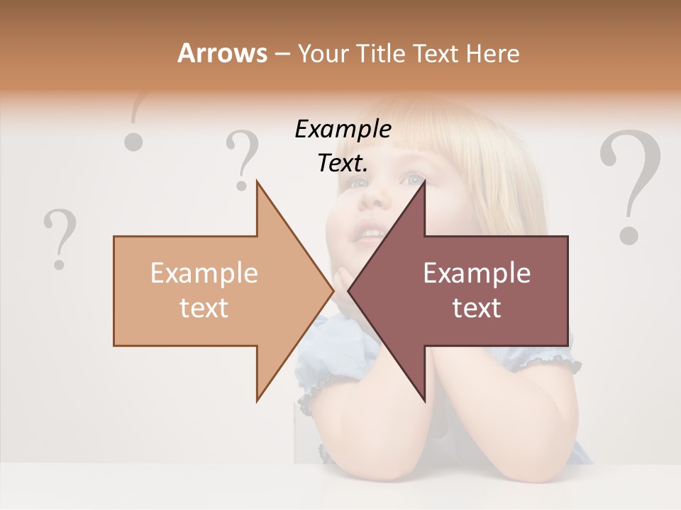 Uncertain Girl People PowerPoint Template