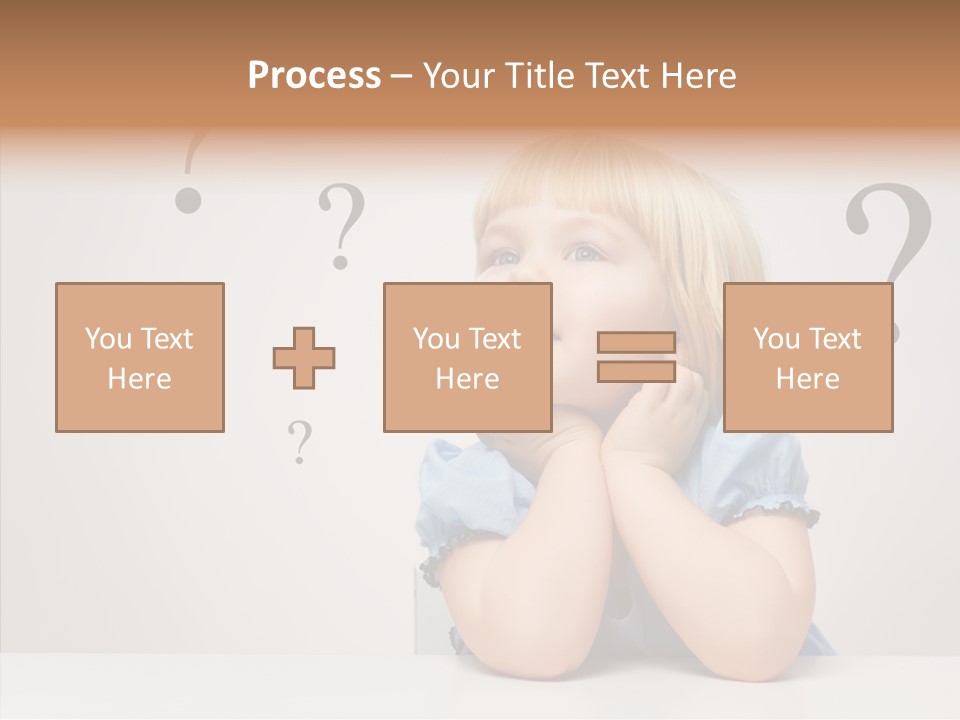 Uncertain Girl People PowerPoint Template