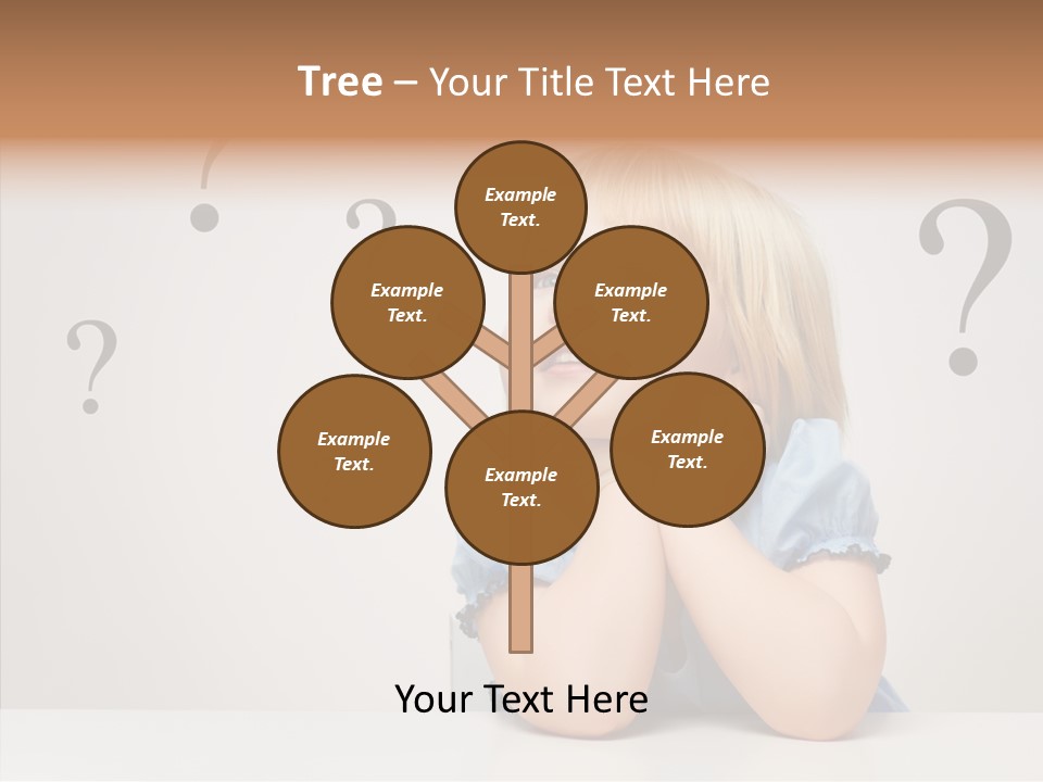 Uncertain Girl People PowerPoint Template