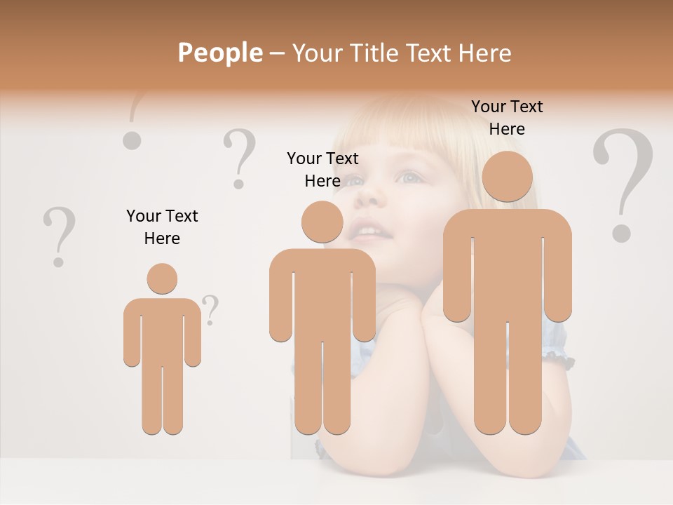 Uncertain Girl People PowerPoint Template