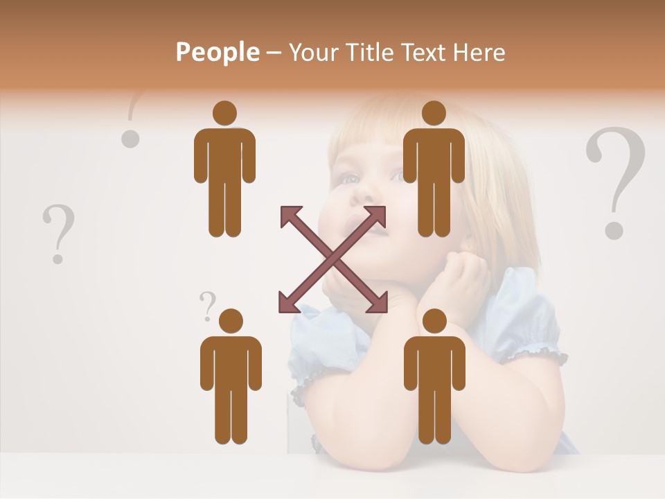 Uncertain Girl People PowerPoint Template