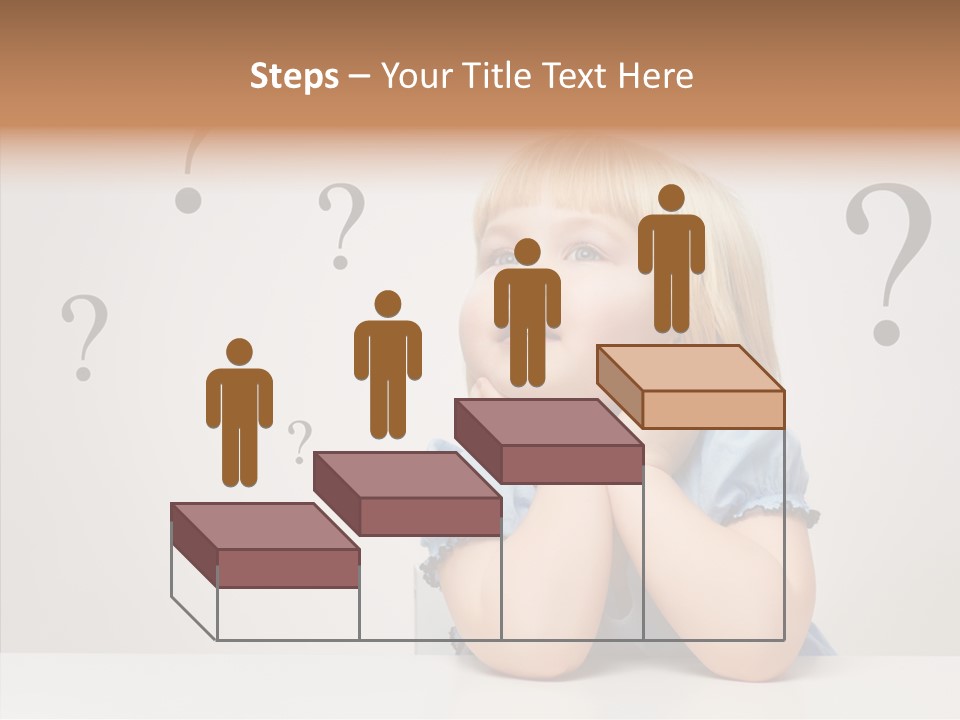 Uncertain Girl People PowerPoint Template