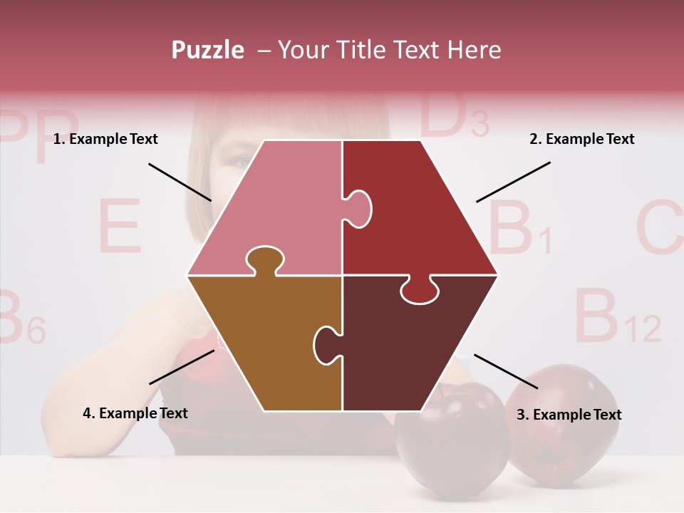 Healthy Candid Caucasian PowerPoint Template