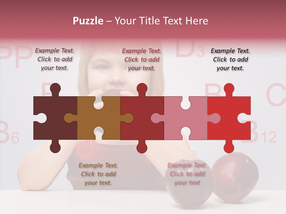 Healthy Candid Caucasian PowerPoint Template