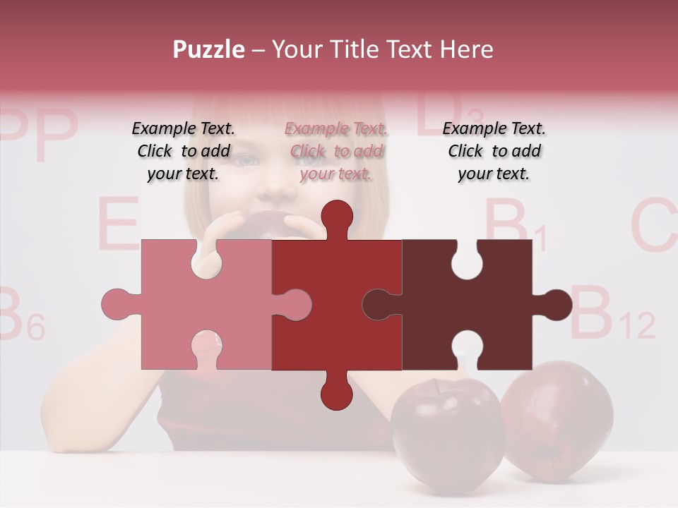 Healthy Candid Caucasian PowerPoint Template