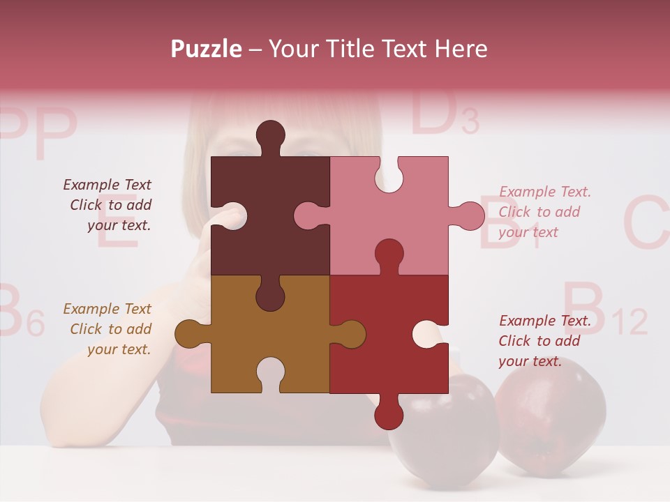 Healthy Candid Caucasian PowerPoint Template