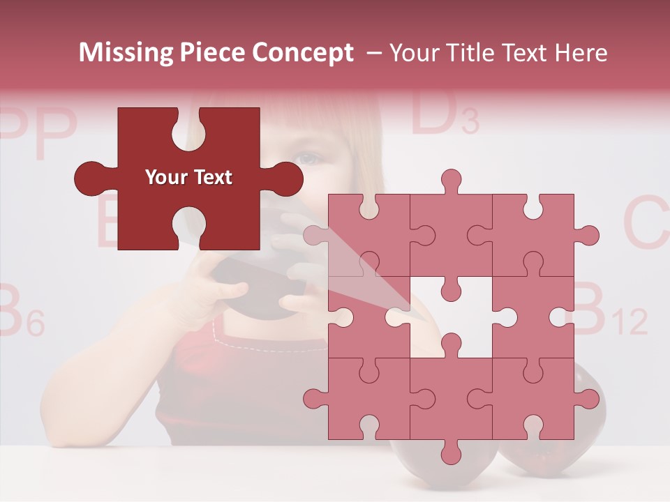 Healthy Candid Caucasian PowerPoint Template