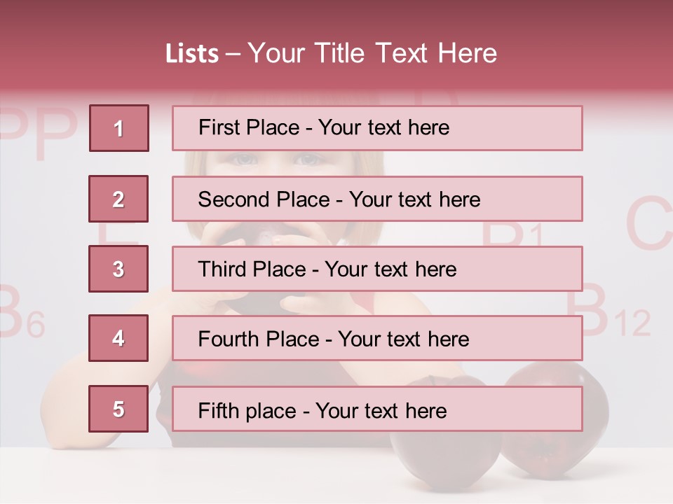 Healthy Candid Caucasian PowerPoint Template