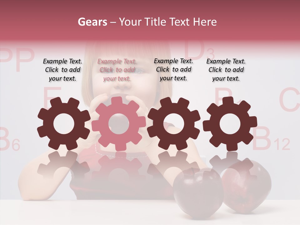 Healthy Candid Caucasian PowerPoint Template