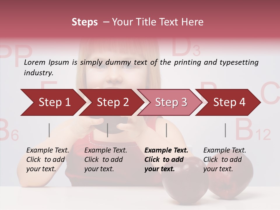 Healthy Candid Caucasian PowerPoint Template