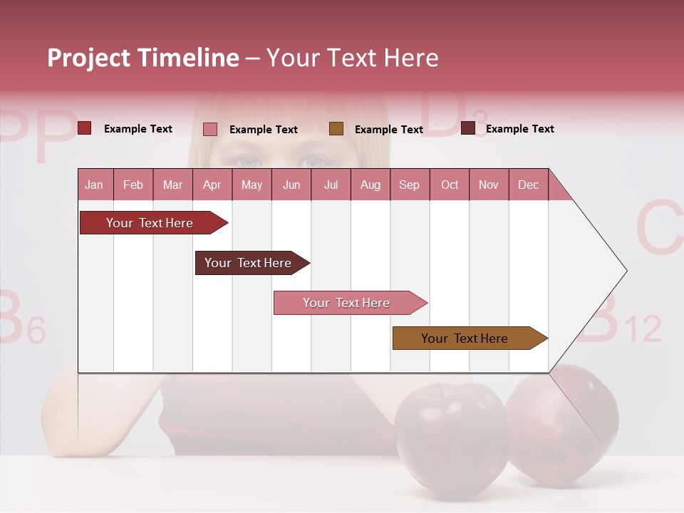 Healthy Candid Caucasian PowerPoint Template