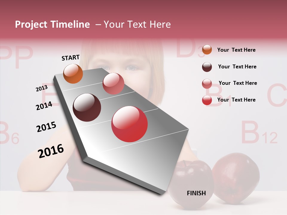 Healthy Candid Caucasian PowerPoint Template