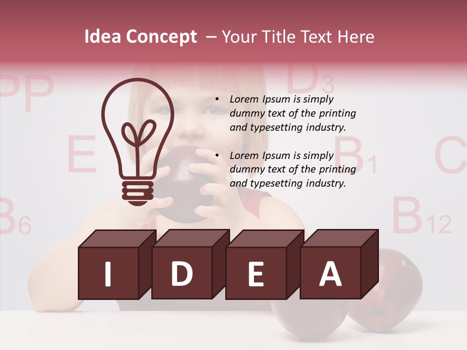 Healthy Candid Caucasian PowerPoint Template