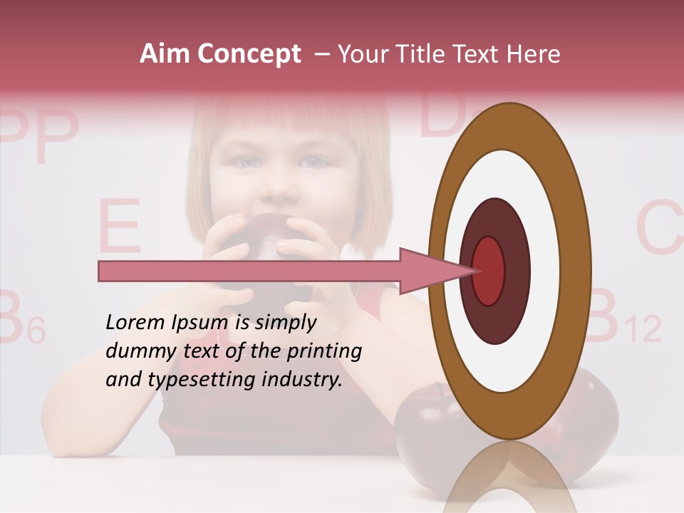 Healthy Candid Caucasian PowerPoint Template