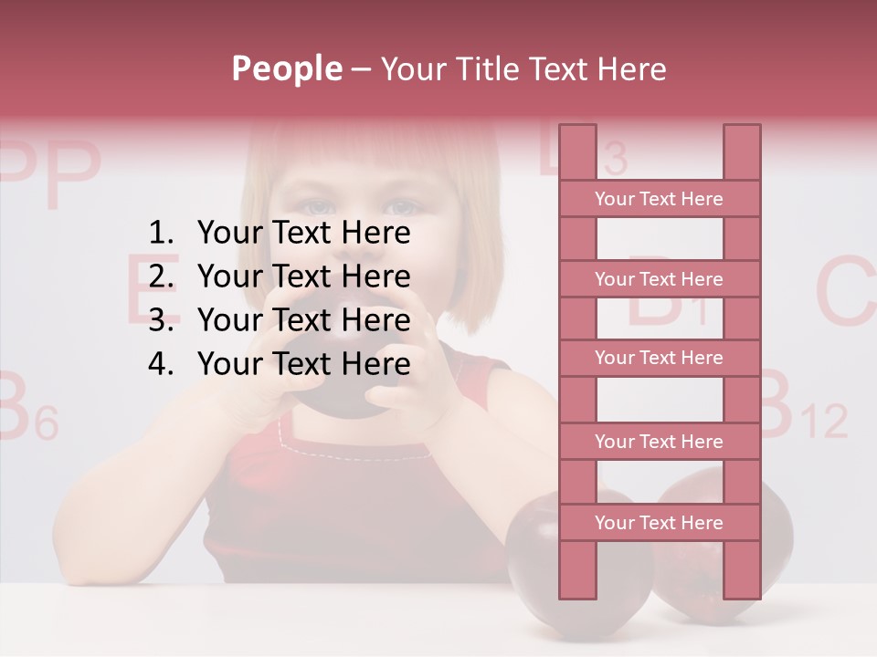 Healthy Candid Caucasian PowerPoint Template