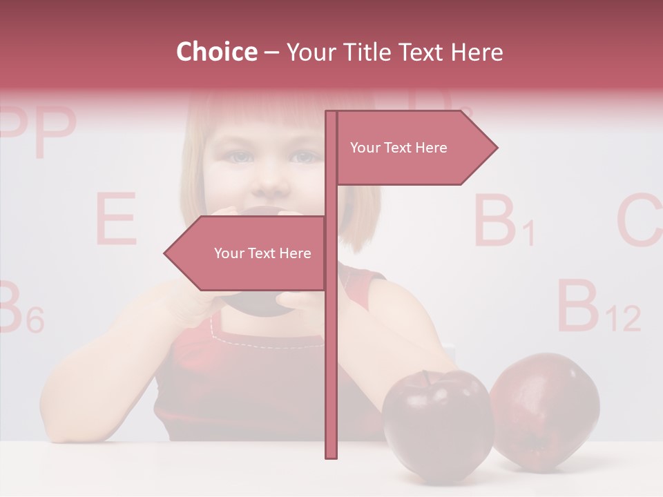 Healthy Candid Caucasian PowerPoint Template