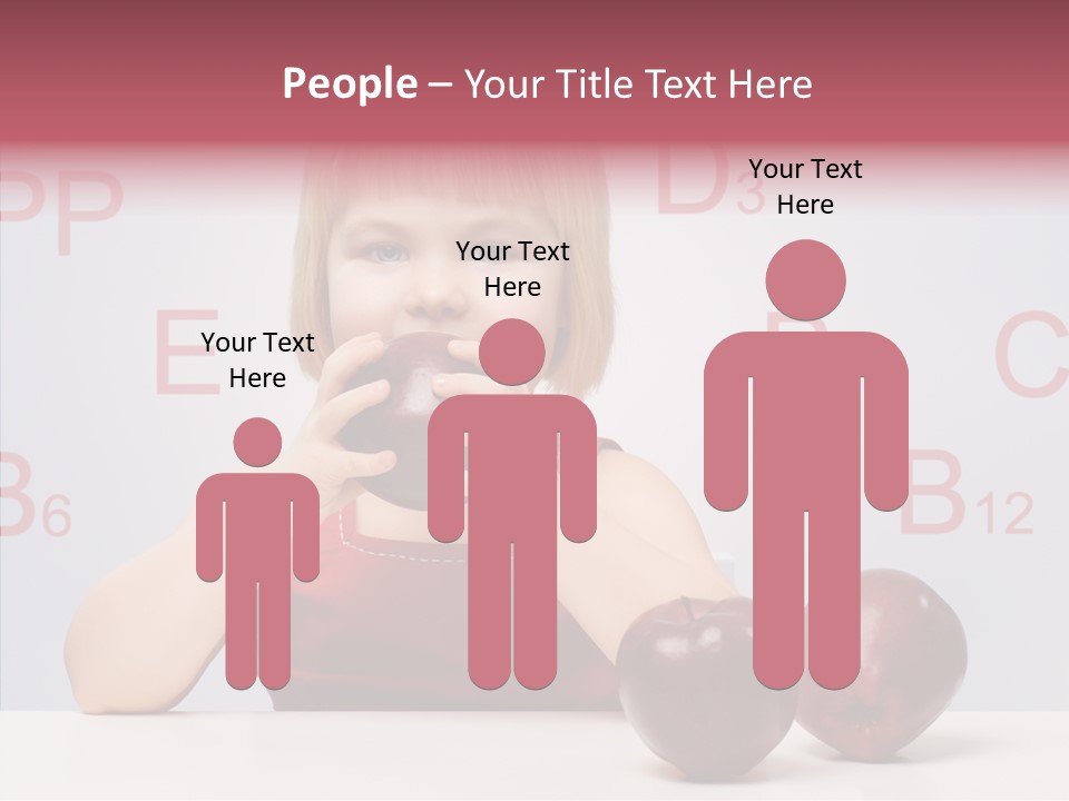 Healthy Candid Caucasian PowerPoint Template