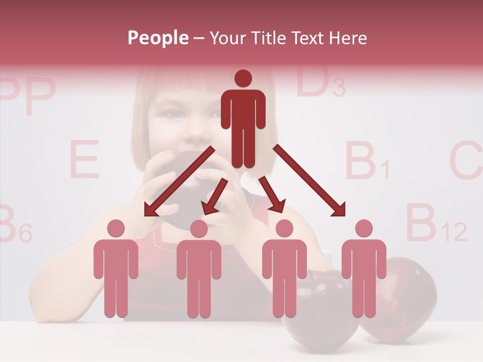 Healthy Candid Caucasian PowerPoint Template