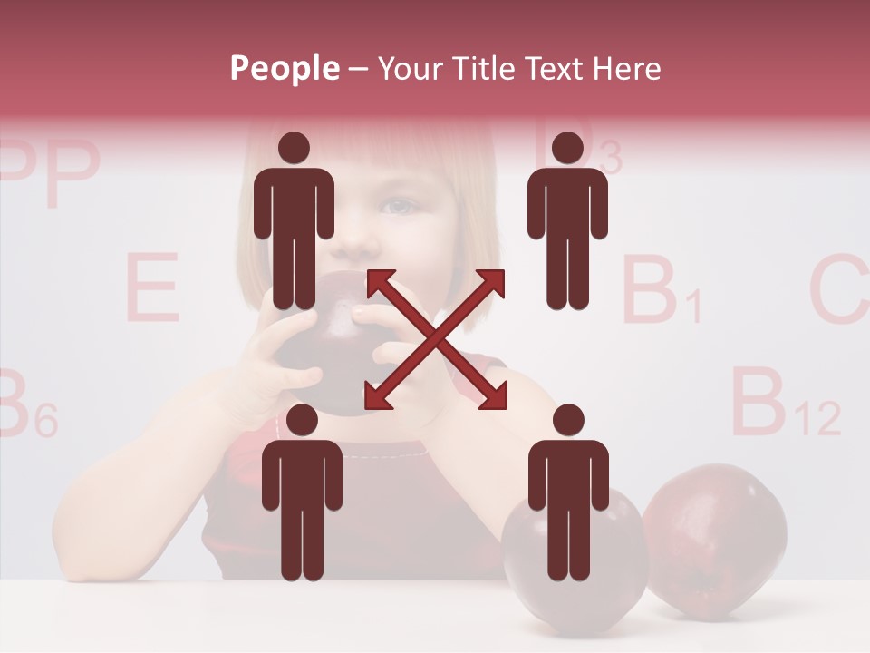 Healthy Candid Caucasian PowerPoint Template