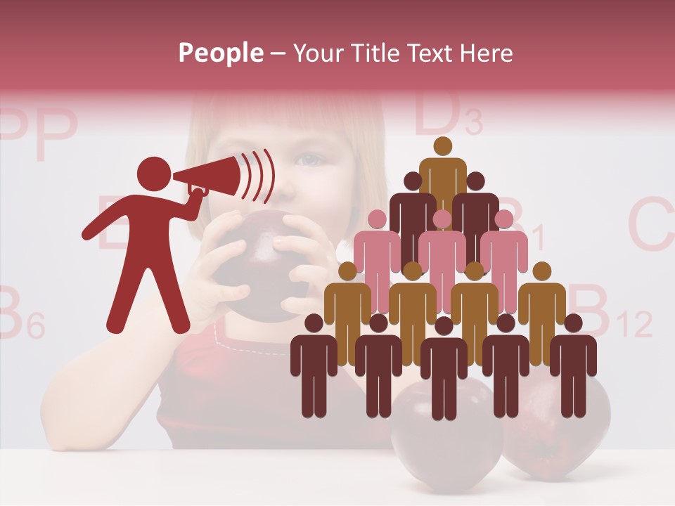 Healthy Candid Caucasian PowerPoint Template