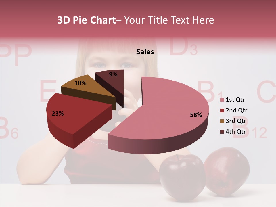 Healthy Candid Caucasian PowerPoint Template