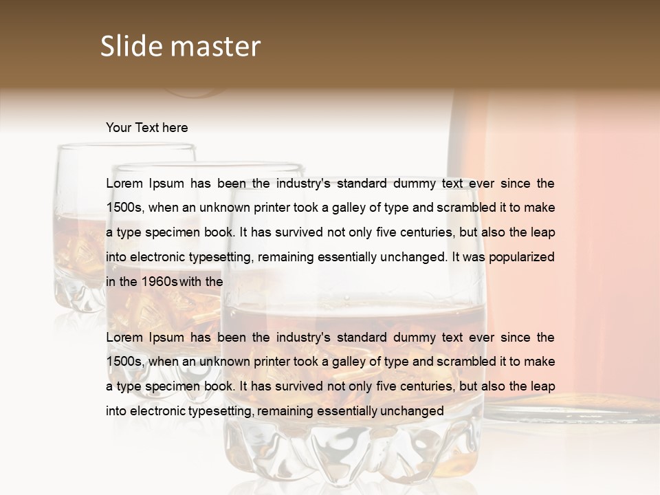 Beverage Yellow Single PowerPoint Template