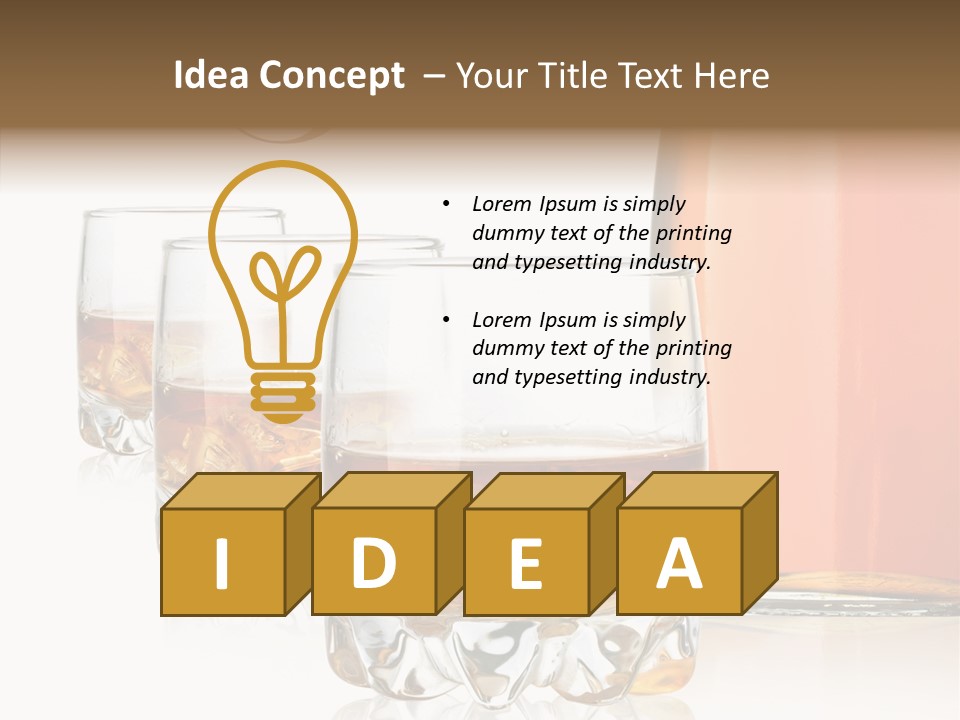 Beverage Yellow Single PowerPoint Template