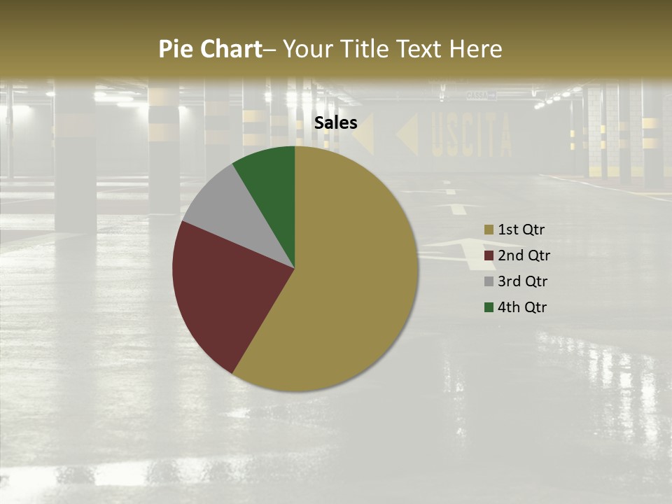 Garage Lights Pavement PowerPoint Template