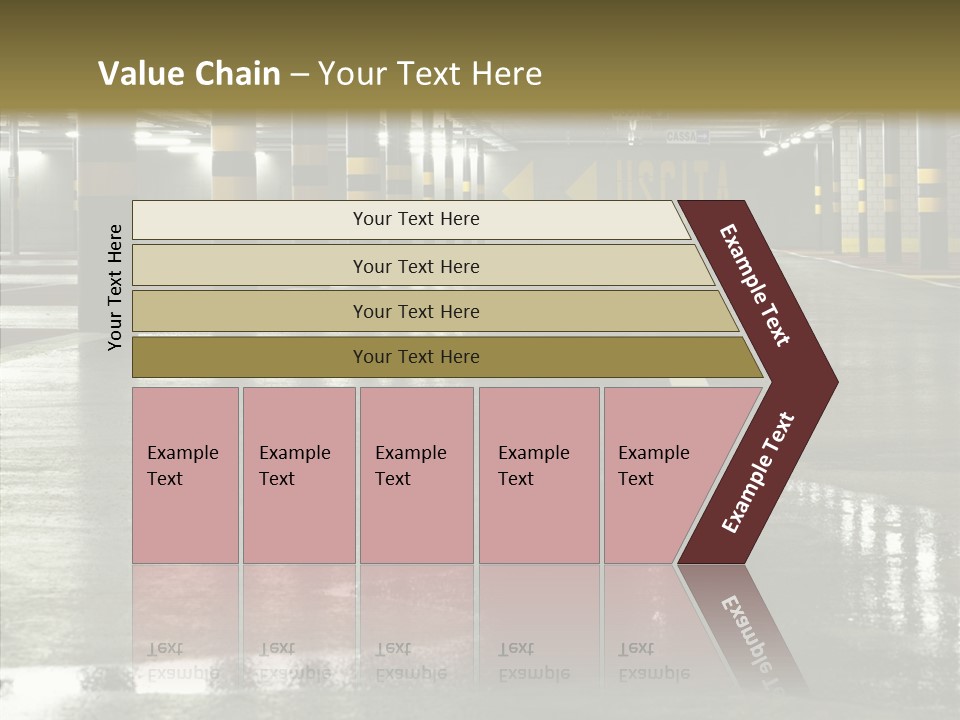 Garage Lights Pavement PowerPoint Template