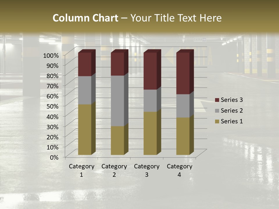 Garage Lights Pavement PowerPoint Template