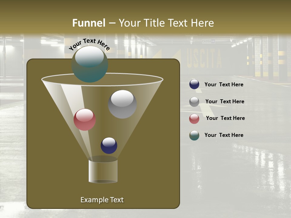 Garage Lights Pavement PowerPoint Template