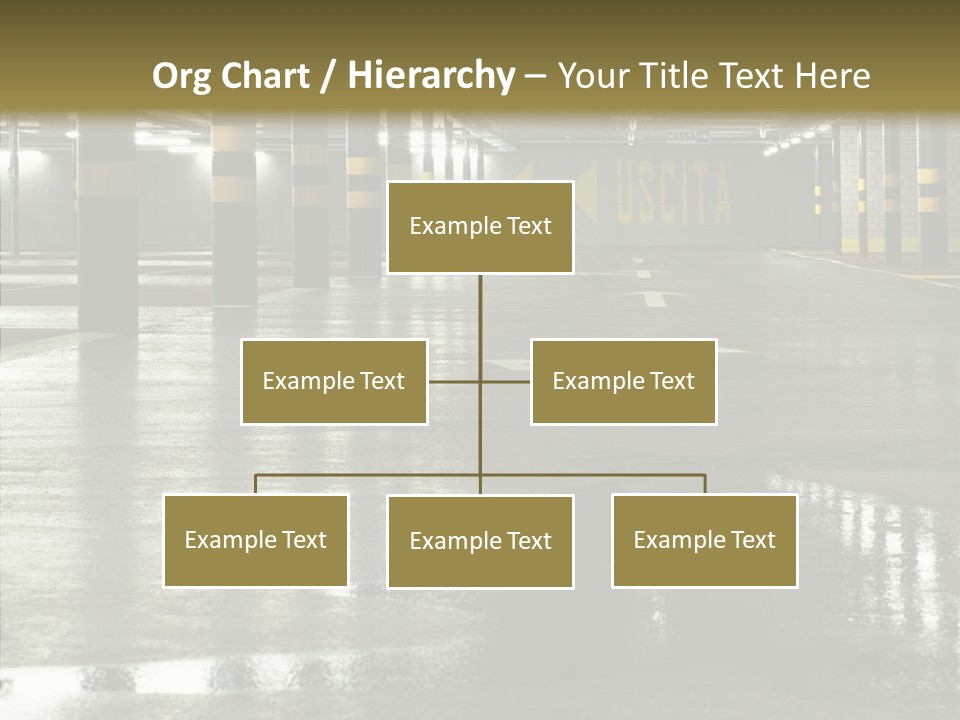 Garage Lights Pavement PowerPoint Template