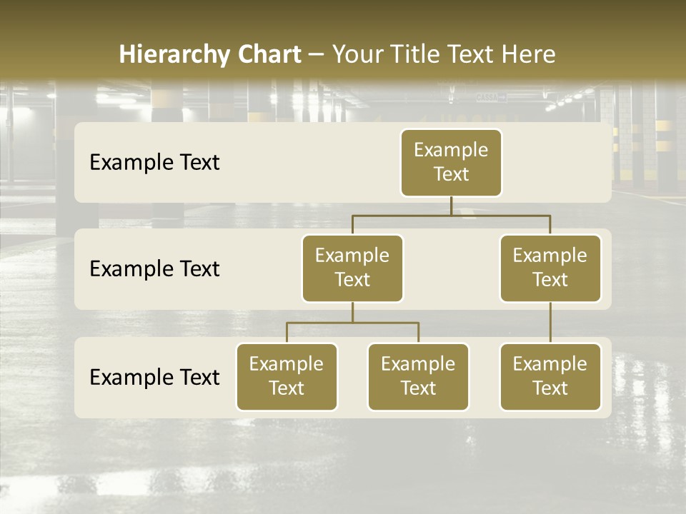 Garage Lights Pavement PowerPoint Template