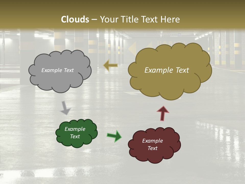 Garage Lights Pavement PowerPoint Template