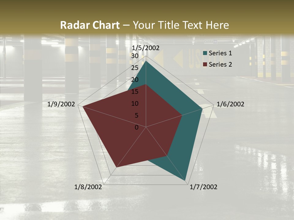 Garage Lights Pavement PowerPoint Template