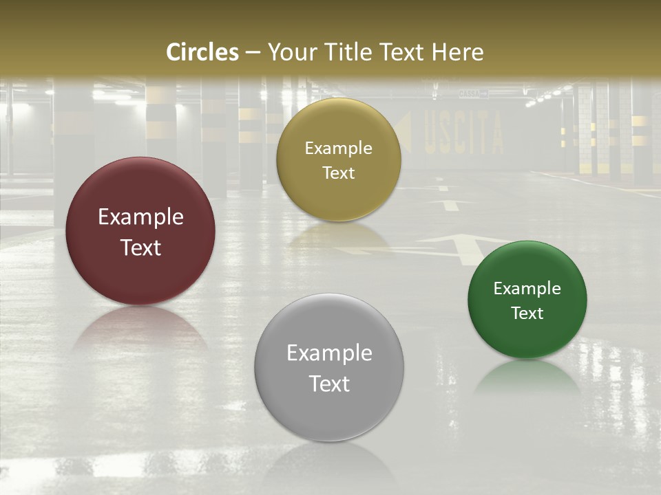 Garage Lights Pavement PowerPoint Template