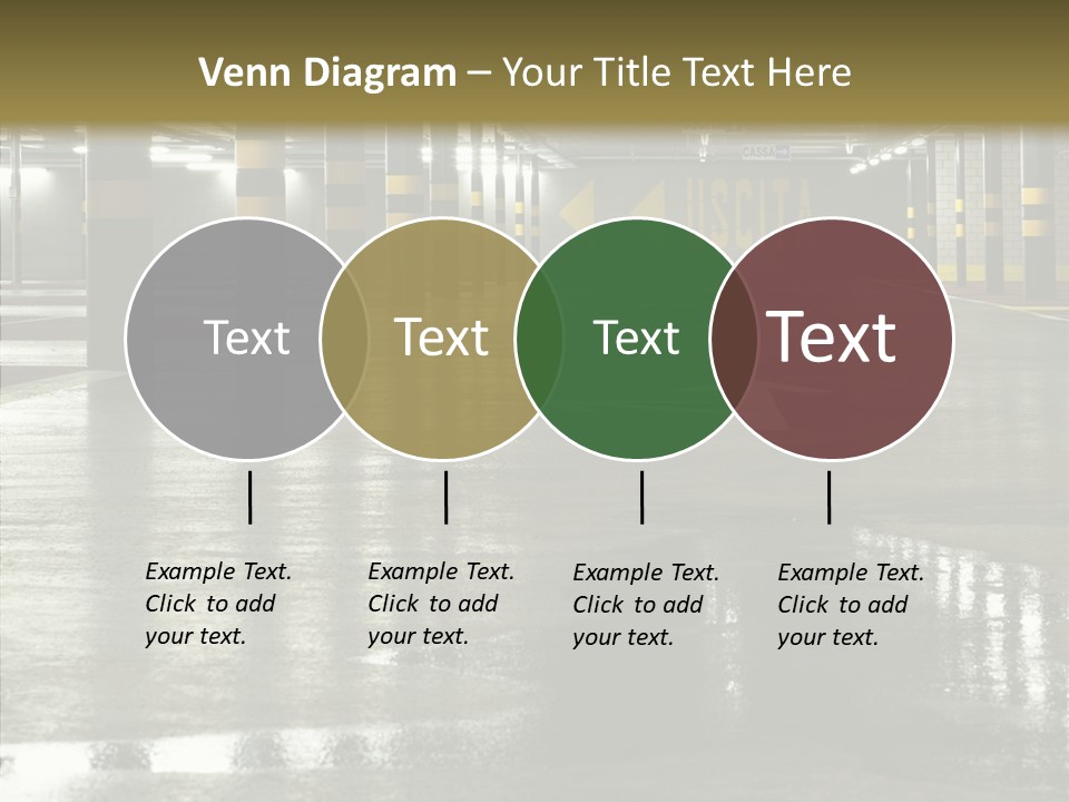 Garage Lights Pavement PowerPoint Template