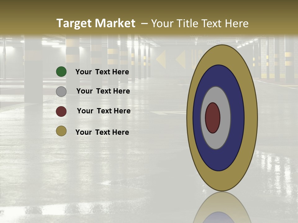 Garage Lights Pavement PowerPoint Template