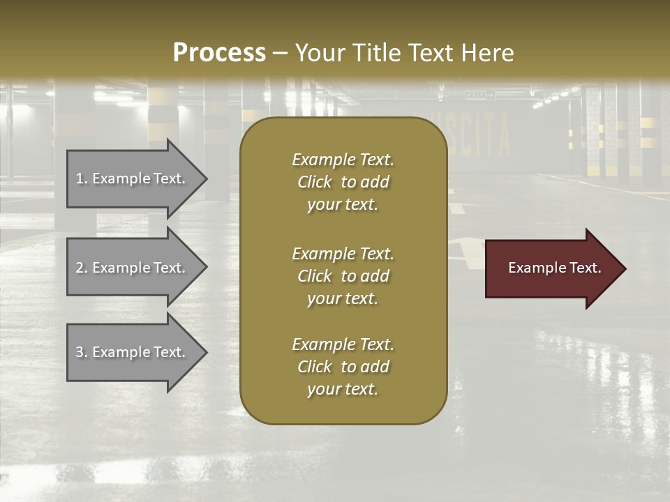 Garage Lights Pavement PowerPoint Template