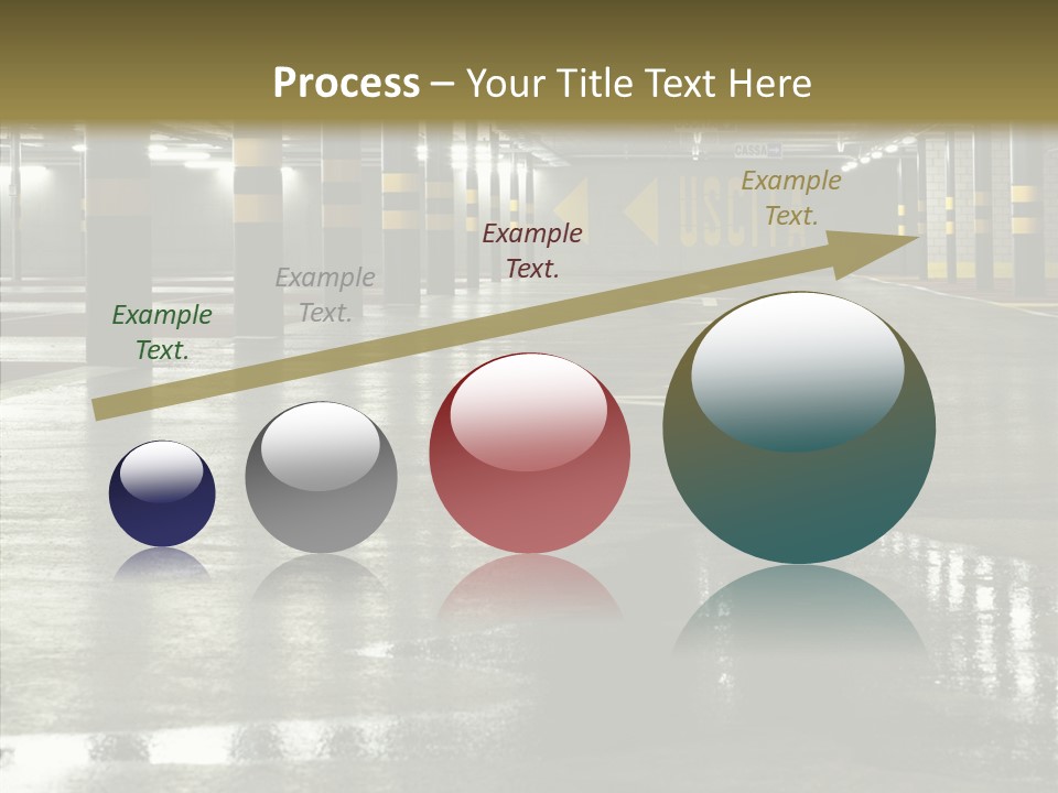 Garage Lights Pavement PowerPoint Template