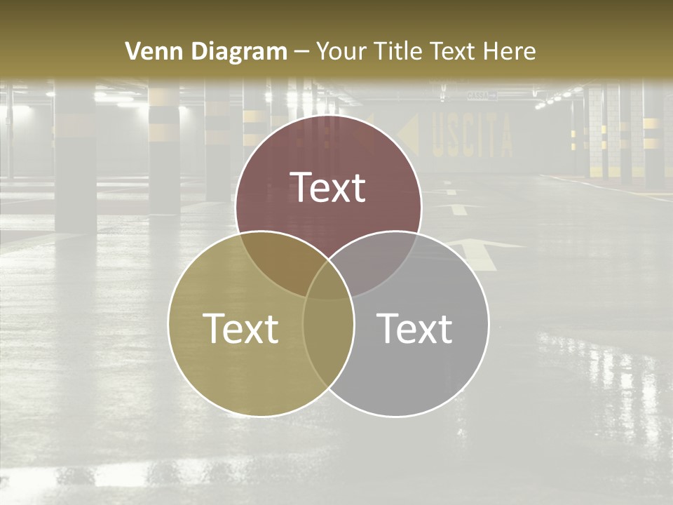 Garage Lights Pavement PowerPoint Template