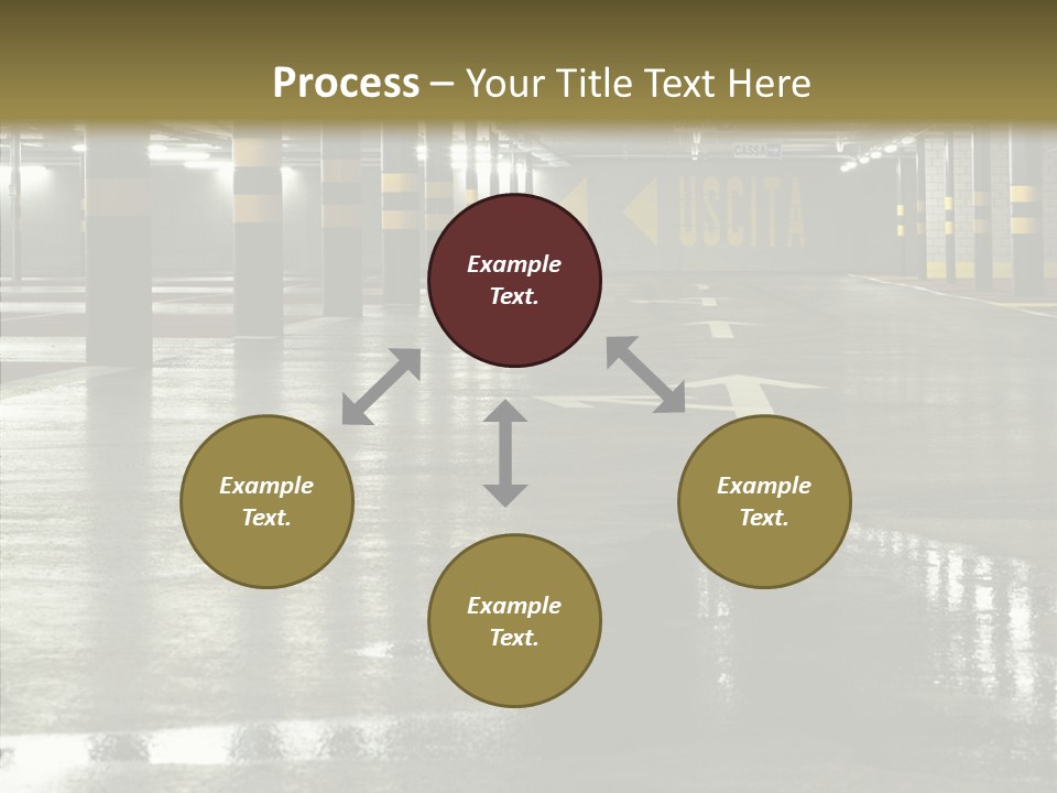 Garage Lights Pavement PowerPoint Template