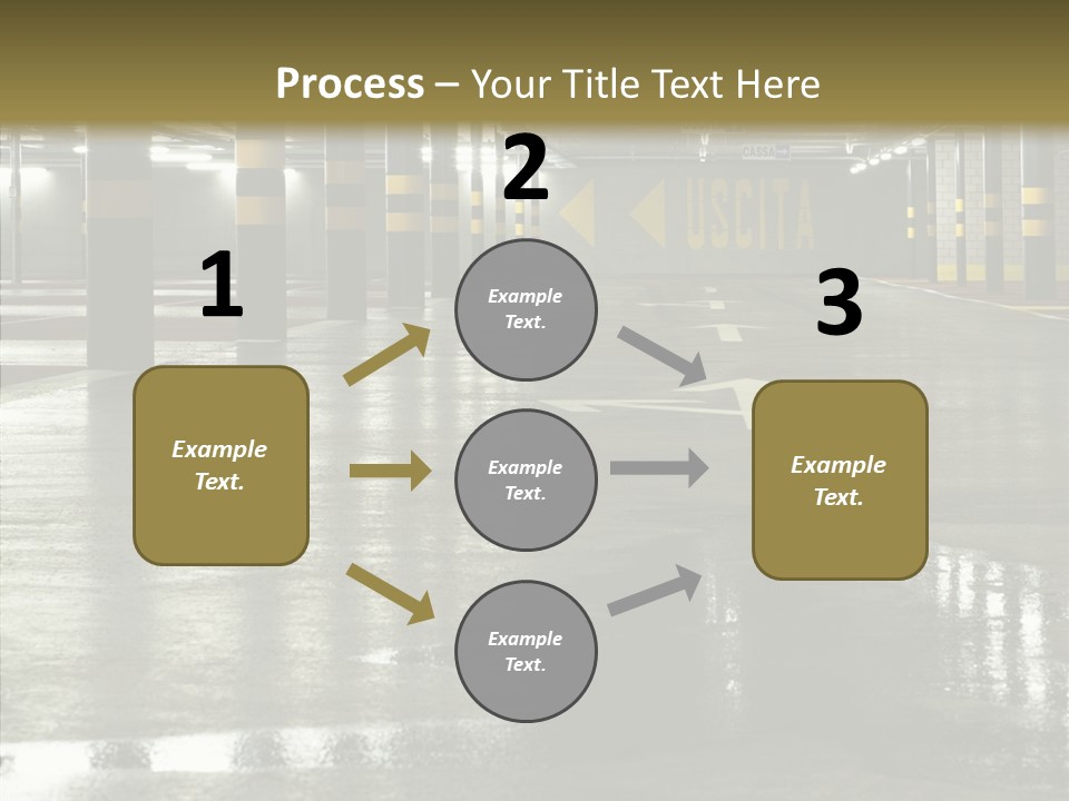 Garage Lights Pavement PowerPoint Template