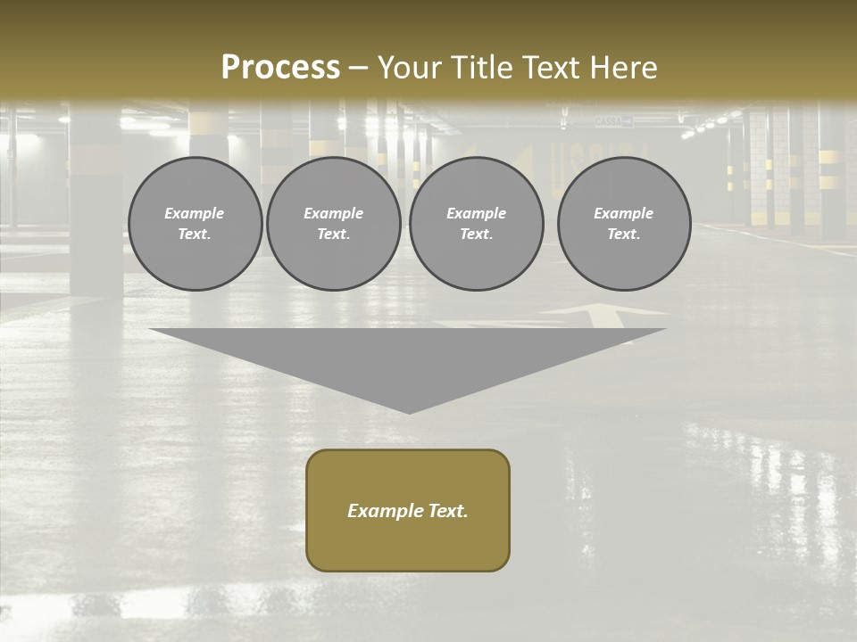 Garage Lights Pavement PowerPoint Template