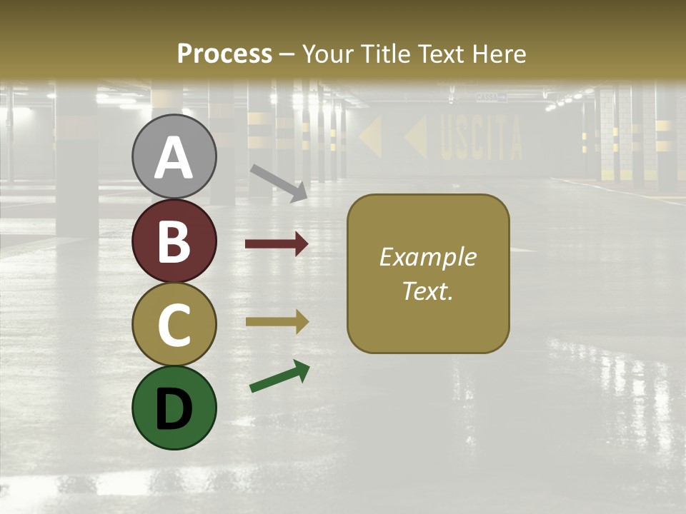 Garage Lights Pavement PowerPoint Template