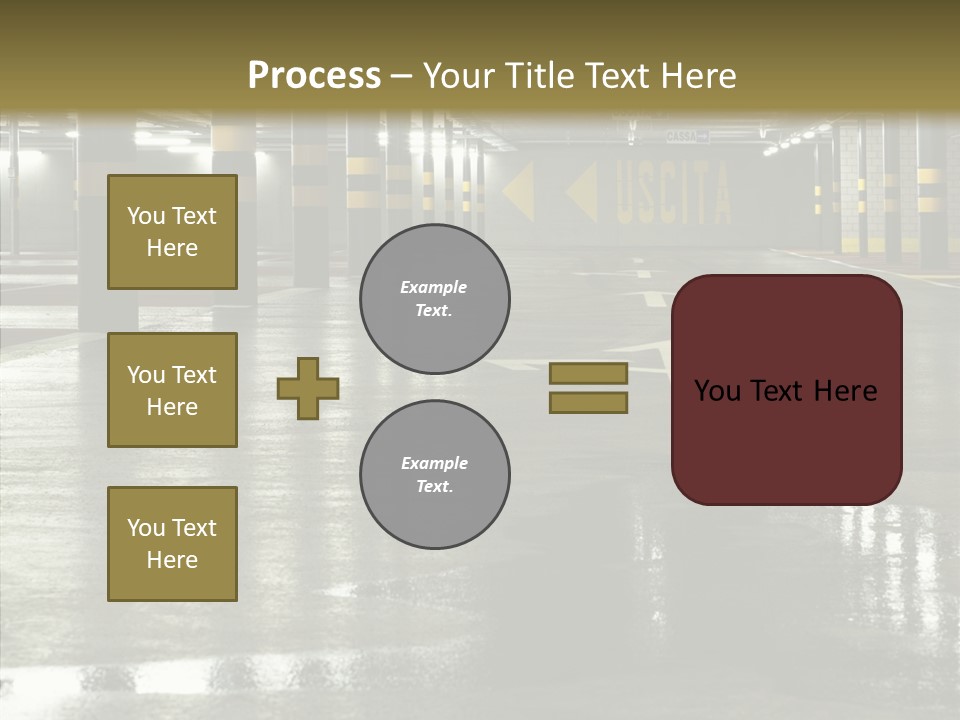 Garage Lights Pavement PowerPoint Template